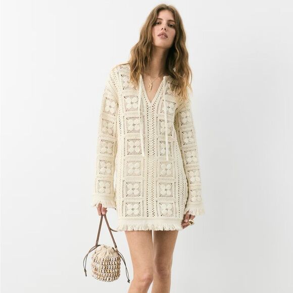H&M Edition Crochet-Look Tunic Dress New - Picture 10 of 10